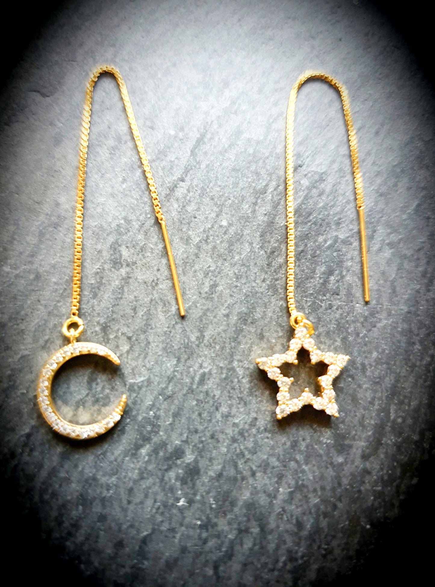 Boucles d'oreilles celestes gold-filled 14k