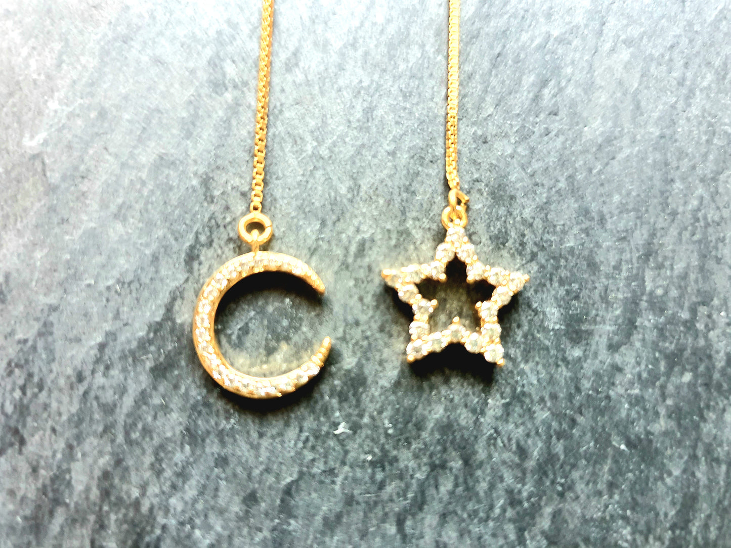Boucles d'oreilles celestes gold-filled 14k