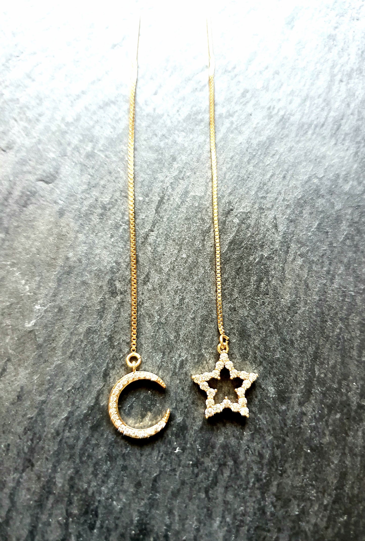 Boucles d'oreilles celestes gold-filled 14k