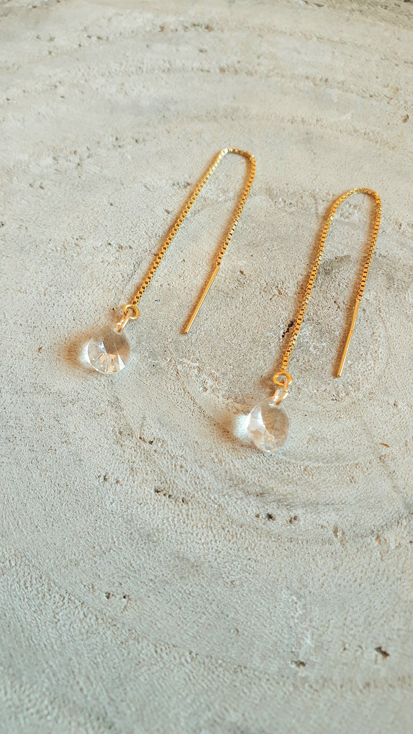 Boucles d'oreilles svarovsky gold-filled 14k