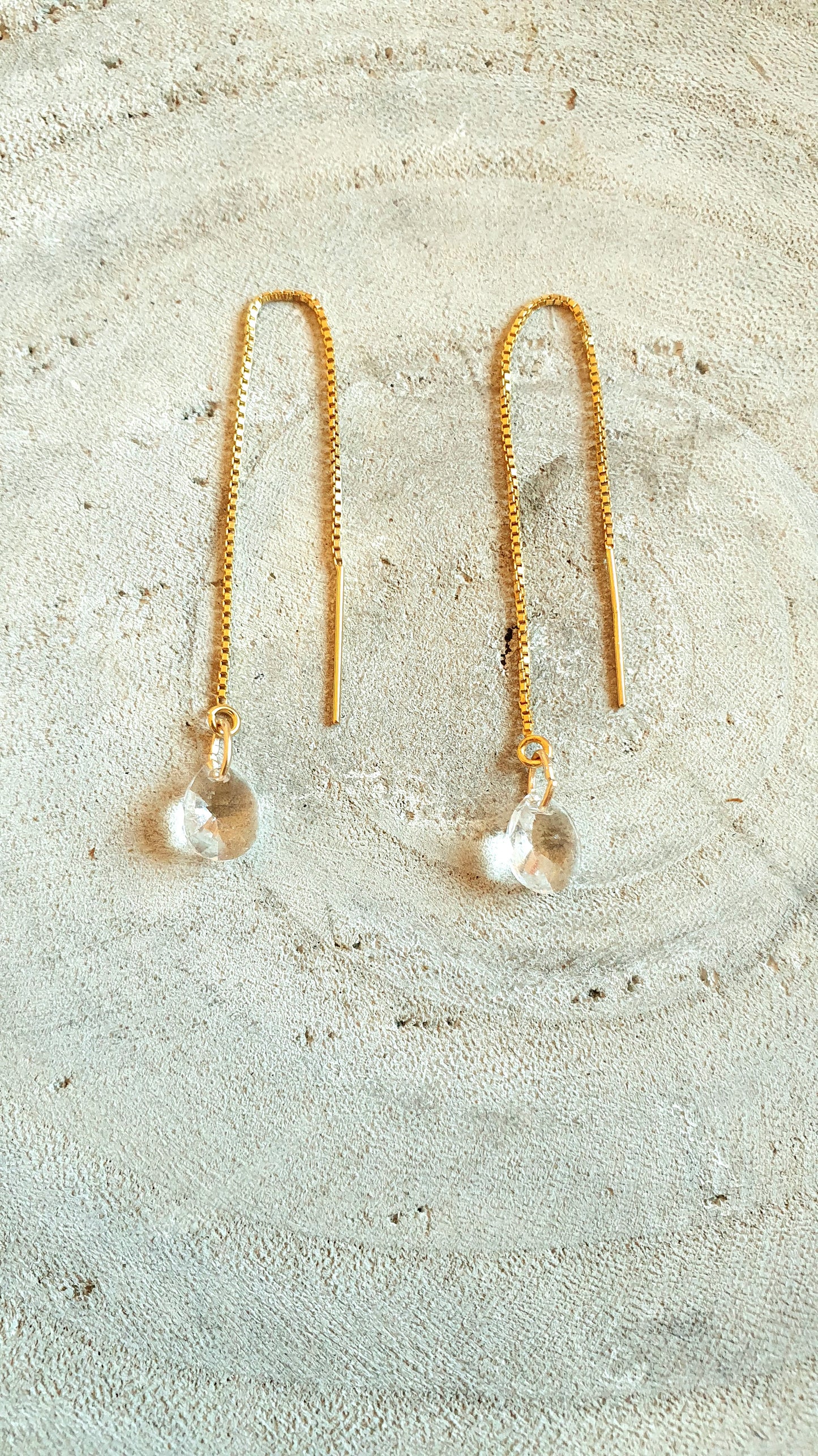 Boucles d'oreilles svarovsky gold-filled 14k