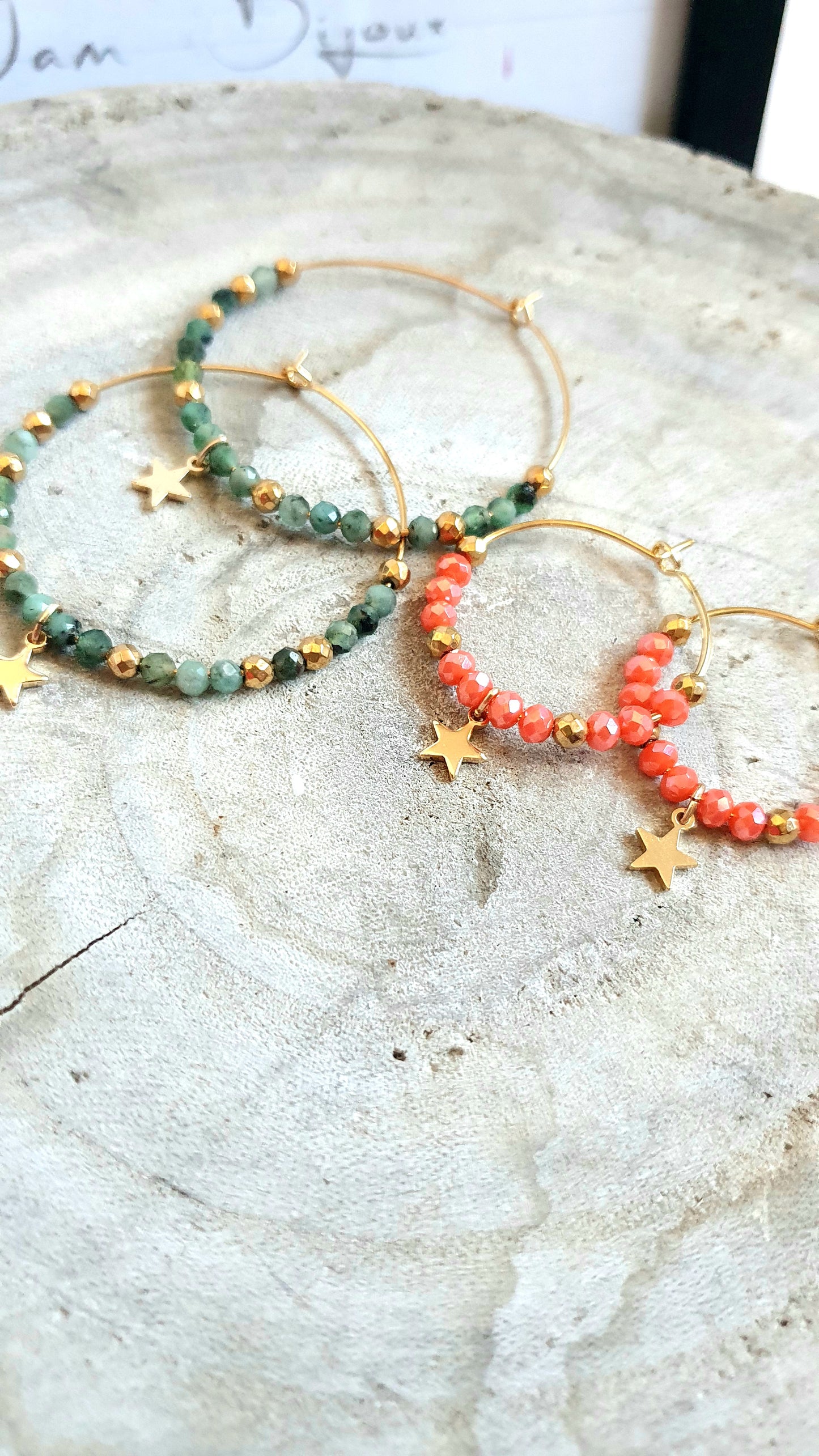 Creoles celestes orange