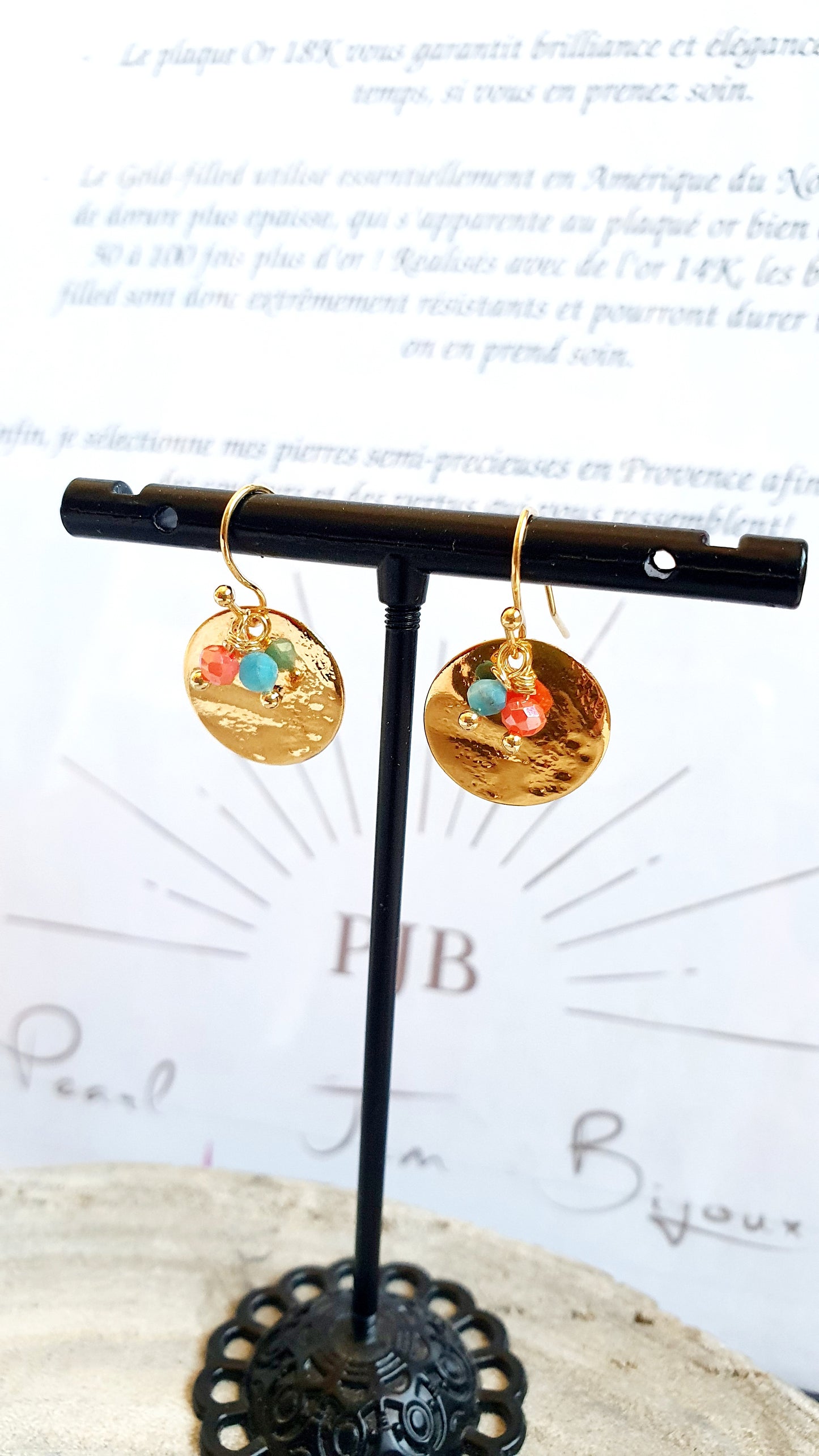 Boucles d'oreilles sweet candy orange